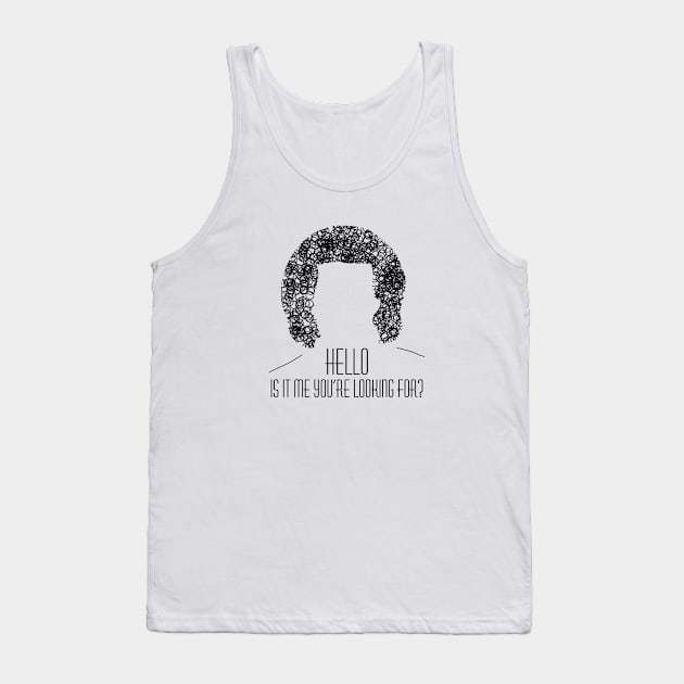 Lionel Richie Shirt - Hello, is it me you are looking for? Tank Top by Farzad-Design